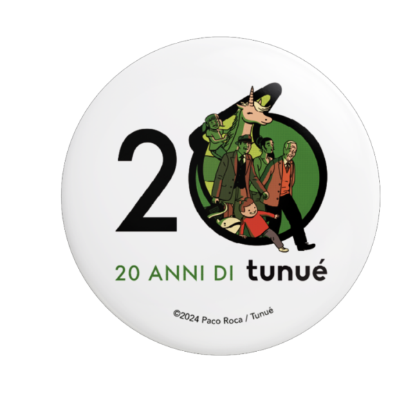 La spilla dei 20 anni di Tunué