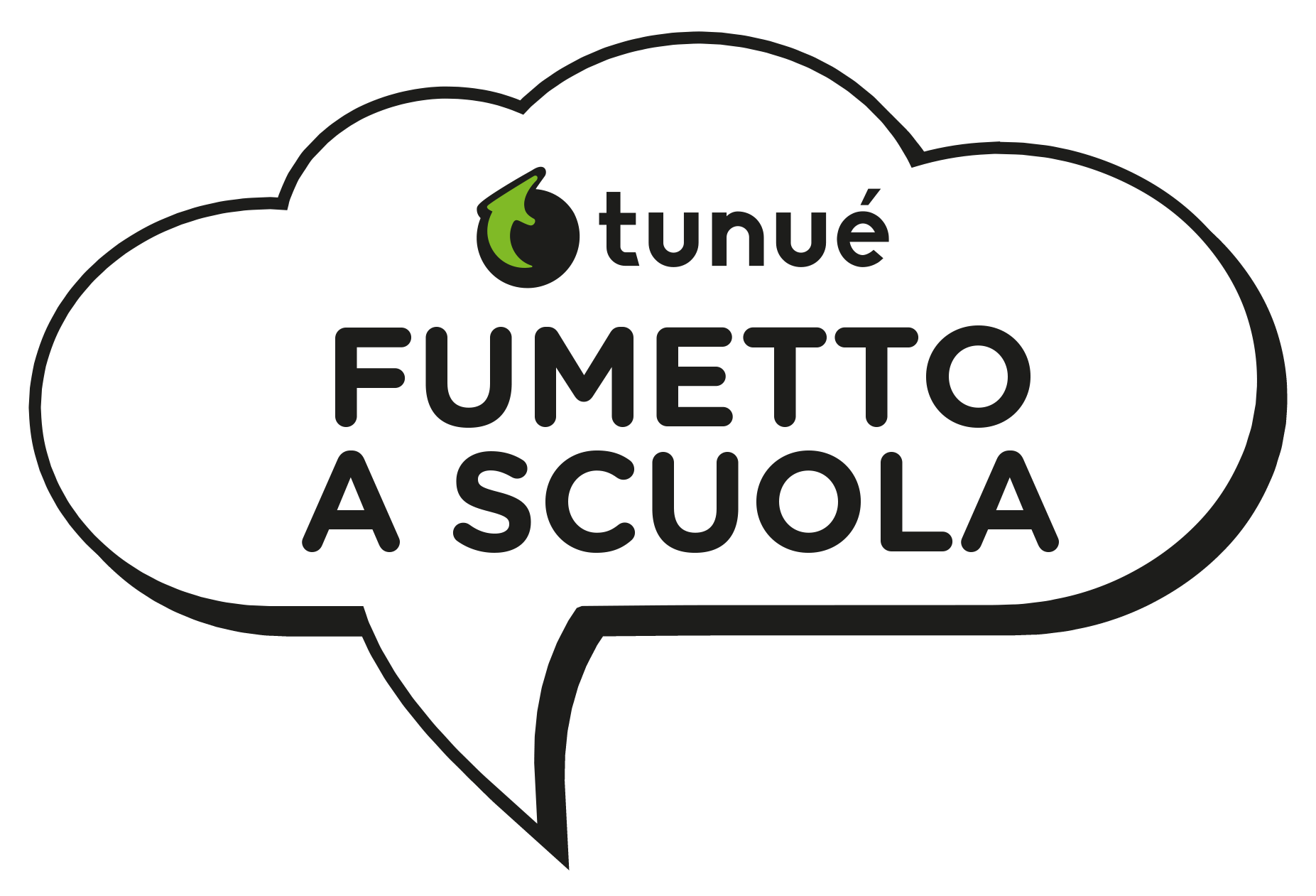 Fumetto a scuola - logo pipetta a sinistra